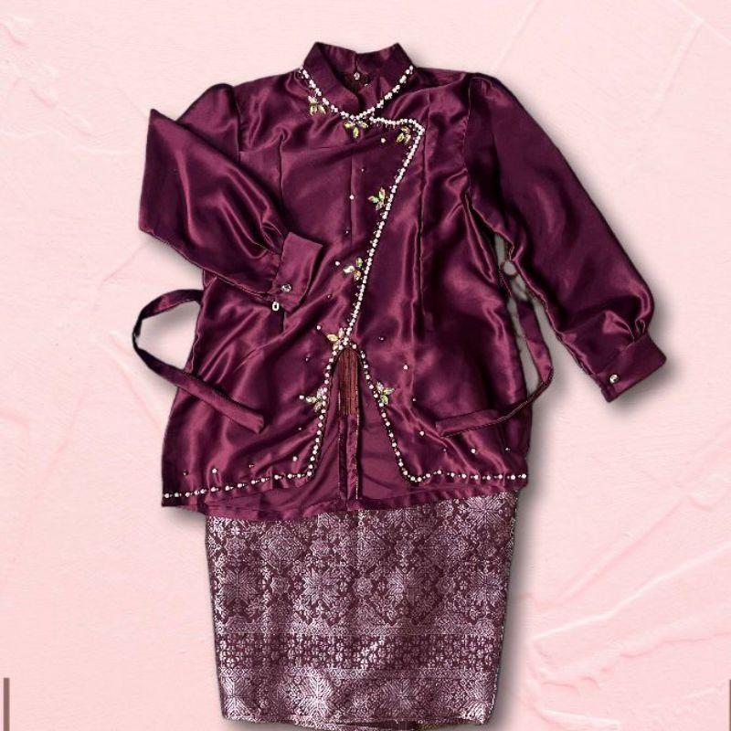 Kurung melayu set songket anak /kurung melayu baru