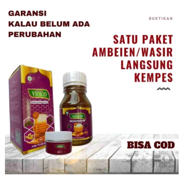 VIORID MADU obat ambeyen herbal ambeien ampuh benjolan anus perdarahan BAB berdarah
