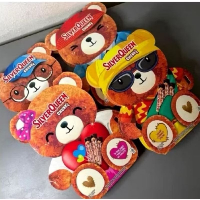 

waw Silverqueen Bear Valentine Chunky Cashew Special Edition 1 pack