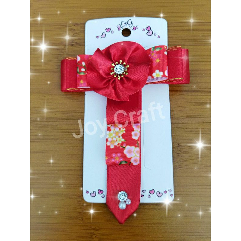 [HANDMADE] DAENGGI HAIRBOW WITH ALLIGATOR CLIP /JEPIT KOREA DAENGGI Jepit rambut anak-Jepit korea