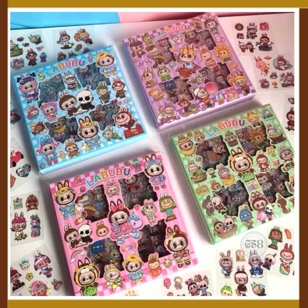 

(GS8)Stiker Labubu Kotak Isi 100 Pcs /Stiker Tempel Anak Labubu