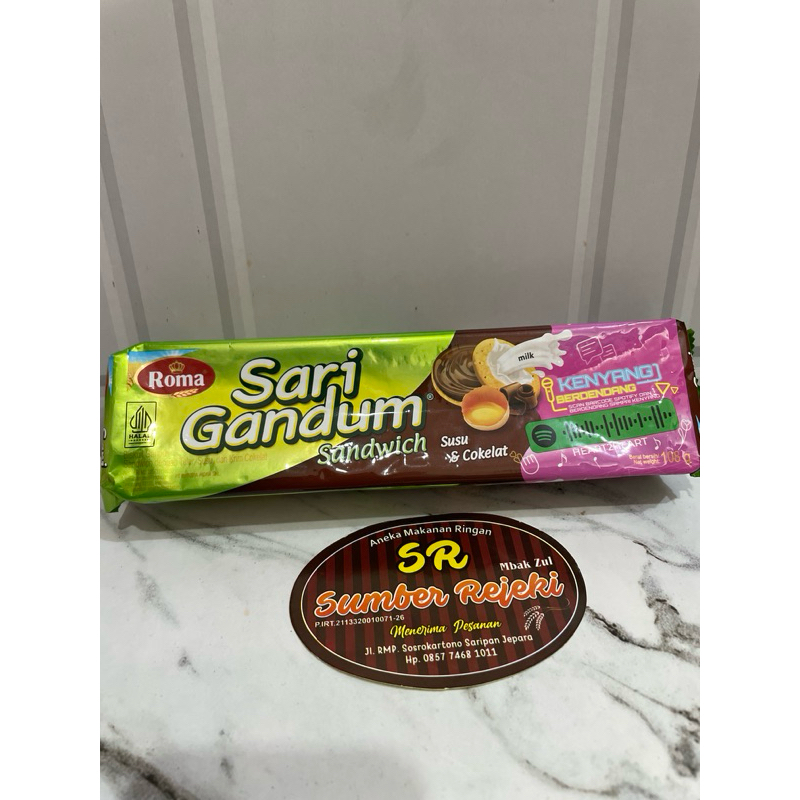 

SARI GANDUM SANDWICH ISI 108 GRAM