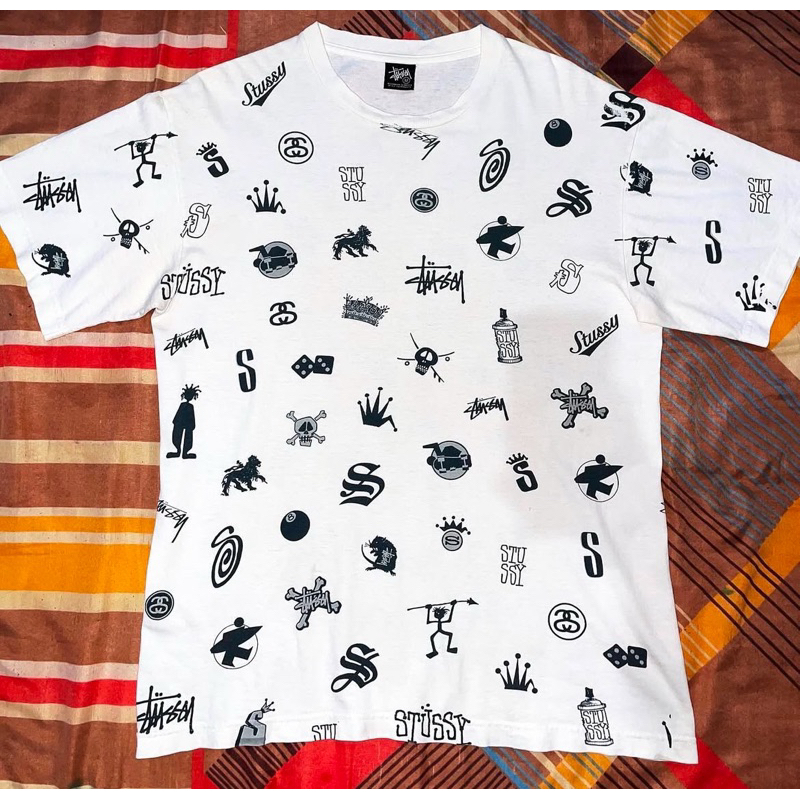 Kaos Stussy AOP Vintage