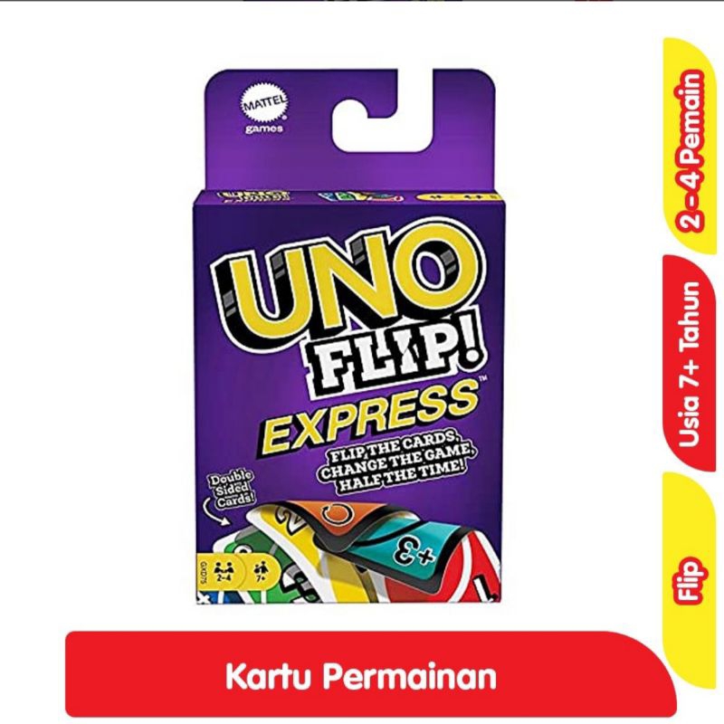 UNO FLIP EXPRESS | KARTU UNO FLIP EXPRESS EDISI INDONESIA
