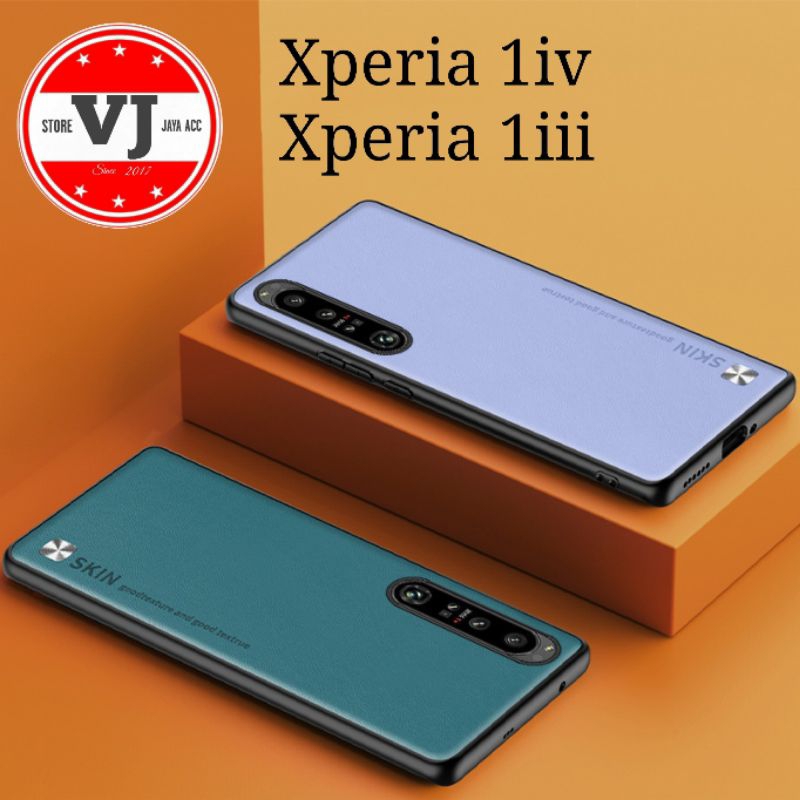 Leather Case Sony Xperia 1 Mark III / Mark IV Hardcase Motif Kulit Luxury 1iii / 1iv