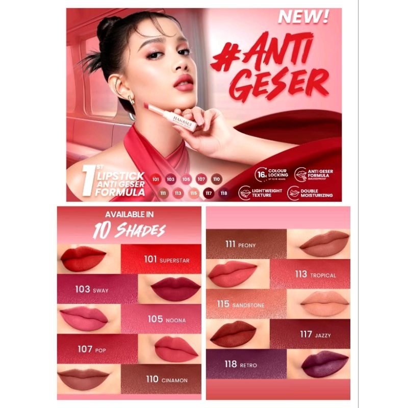 Hanasui Matte Lipstik