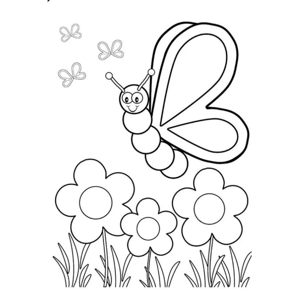 

Kertas mewarnai tema bunga-bunga isi 20 lembar