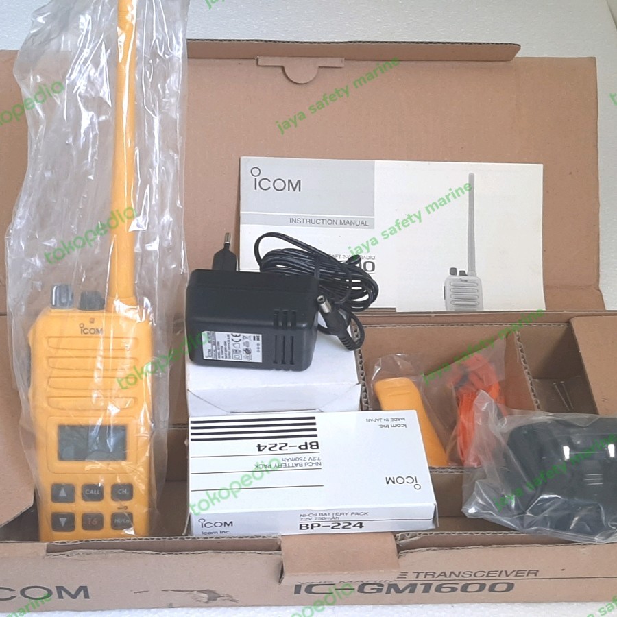 Handy Talky HT Icom GMDSS Portable IC-GM1600E Global Maritime Distress and Safety System GM1600 Wate
