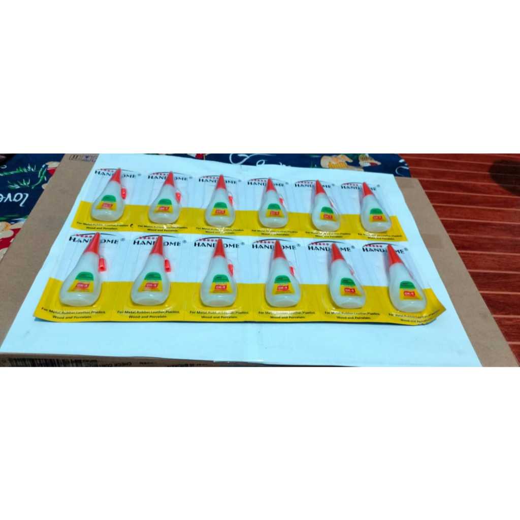 

Lem Super Glue Hansome Botol Renceng isi 12 pcs