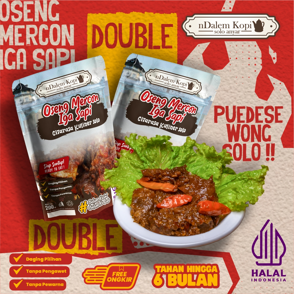 

Oseng Mercon Iga Sapi Merecon Daging Empuk Lezat Pedas [HEMAT BELI 2] - nDalem Kopi