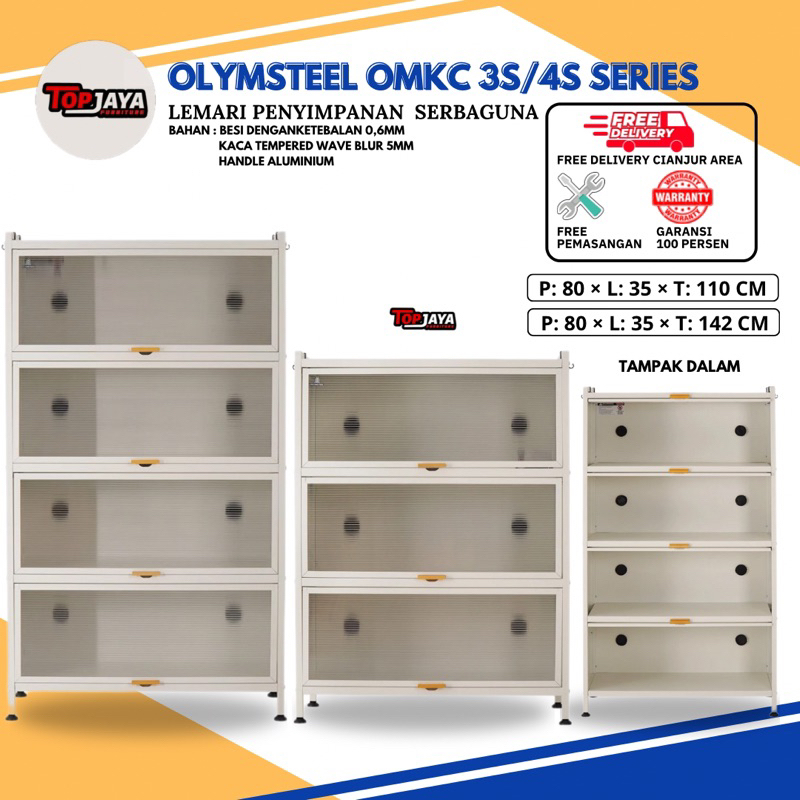 LACI SERBAGUNA - LACI BESI OMKC OLYMSTEEL - 3 SUSUN - 4 SUSUN