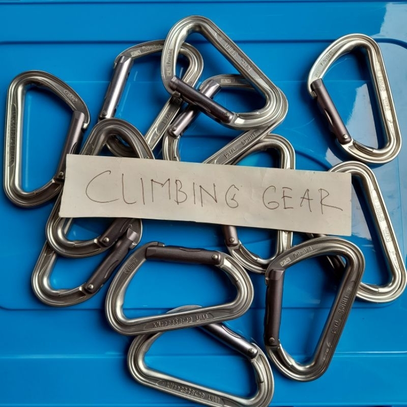 CARABINER SNAP PETZL SPIRIT Second Bekas Pakai UNTUK WALL CLIMBING PANJAT TEBING HAMMOCK ROPE ACCESS