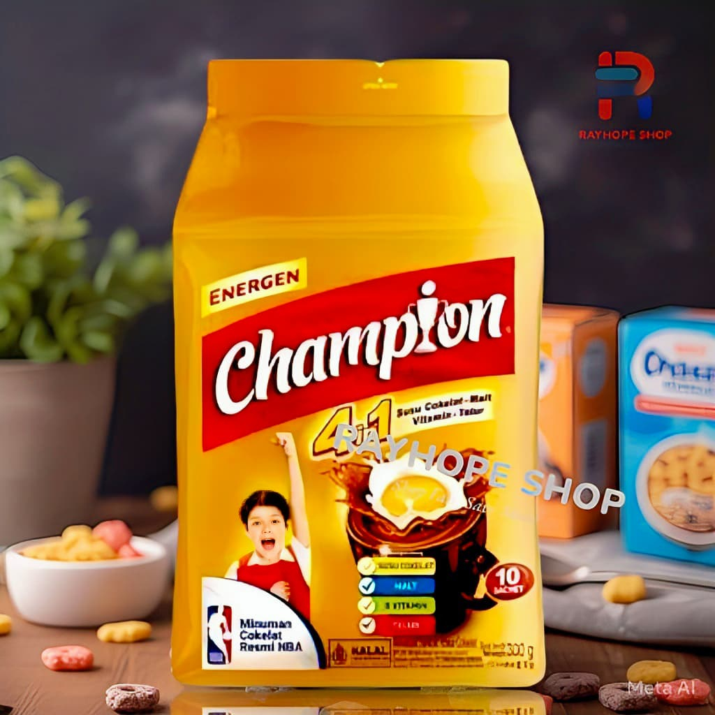 

PROMO Energen Champion 4in1 NBA Minman Cereal Sereal Malt Susu Cokelat Coklat Chocolate Milk Bag Renceng isi 10 Saset Sachet 300 Gram 300gr gr Serbuk Instant Instan Siap Seduh Minum Murah Termurah Sarapan Anak Usaha Kuliner Kekinian Viral Ide Jualan