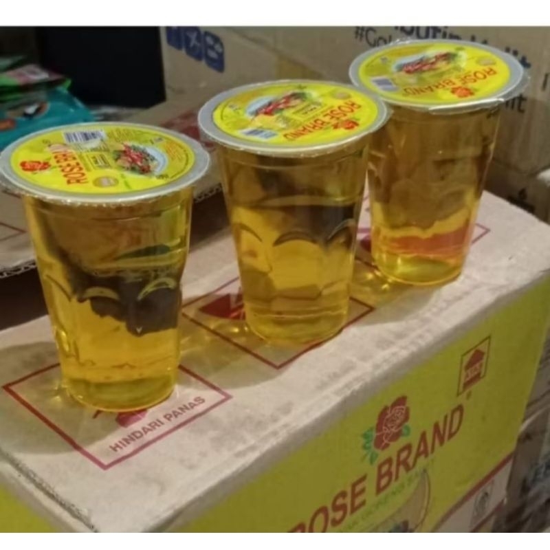 

Paket 10 pcs minyak goreng Rose Brand cup/gelas 220 ml