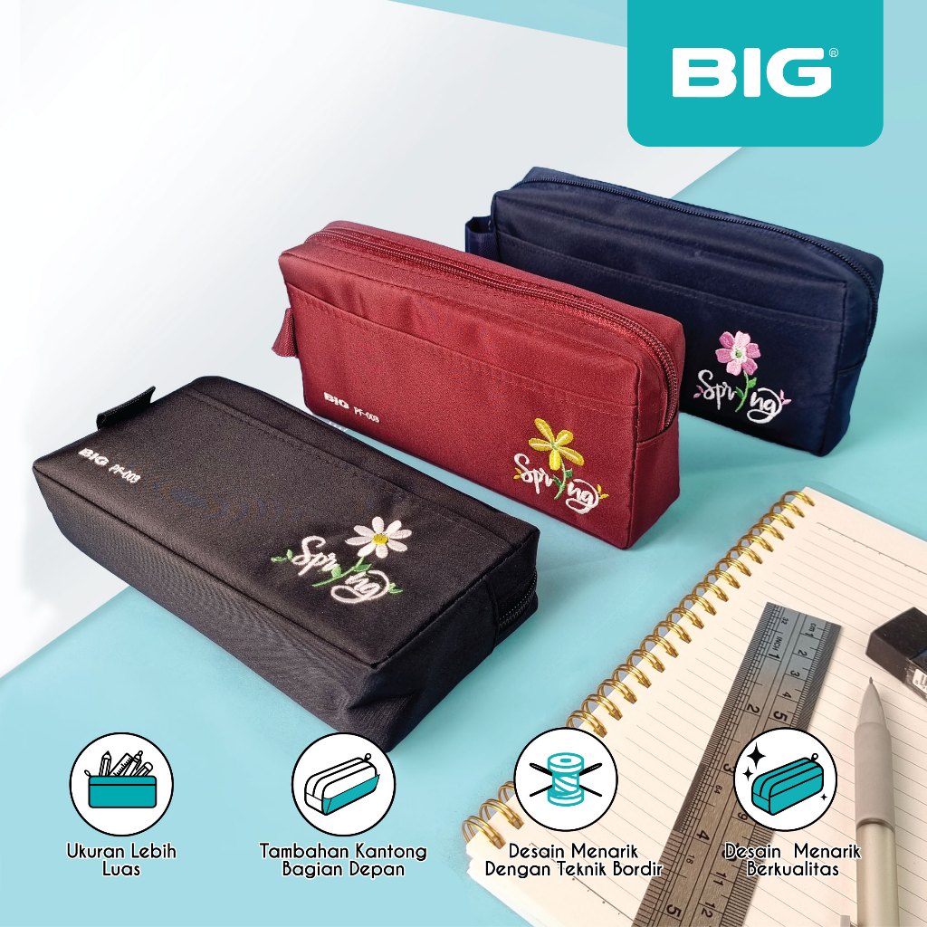 

BIG Kotak Pensil Jumbo/ Tempat Pensil Jumbo/ Pencil Case Spring PF-003