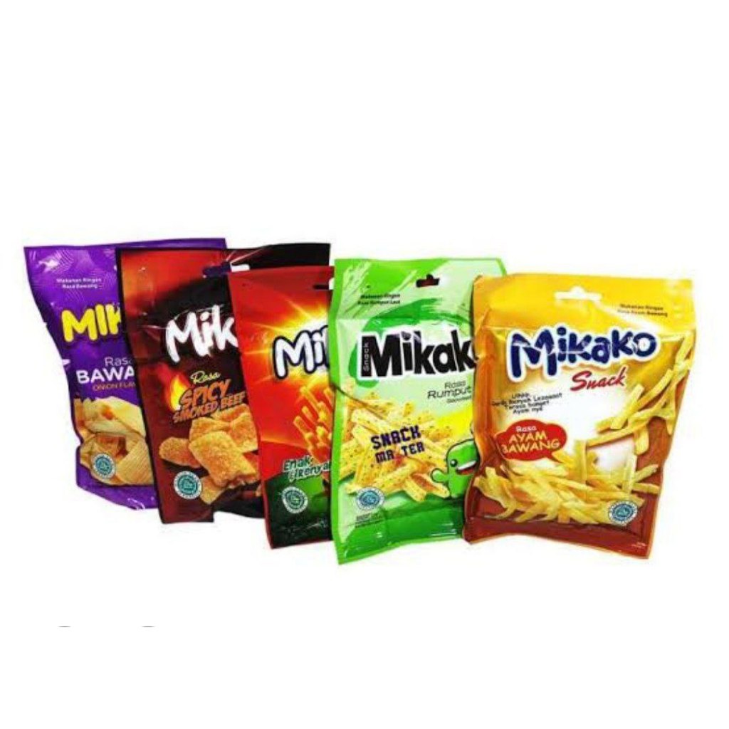 

Mikako snack pack isi 10bks cemilan renyah enak - ayam bawang