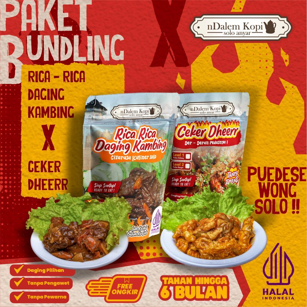 

Oseng Mercon Ceker Tanpa Tulang Pedas Siap Saji Rica Rica Daging Kambing - nDalem Kopi