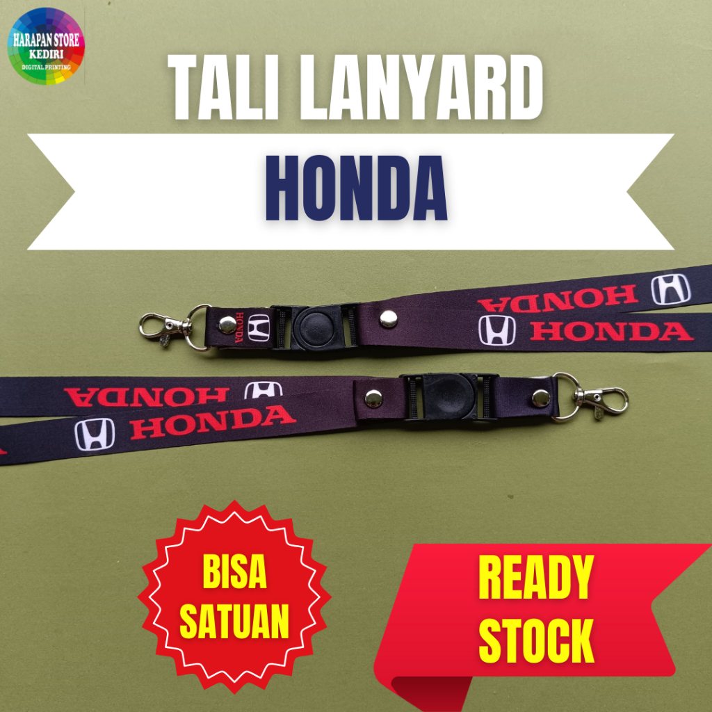 

[READY STOCK] TALI LANYARD ID CARD HONDA MOBIL -BISA SATUAN