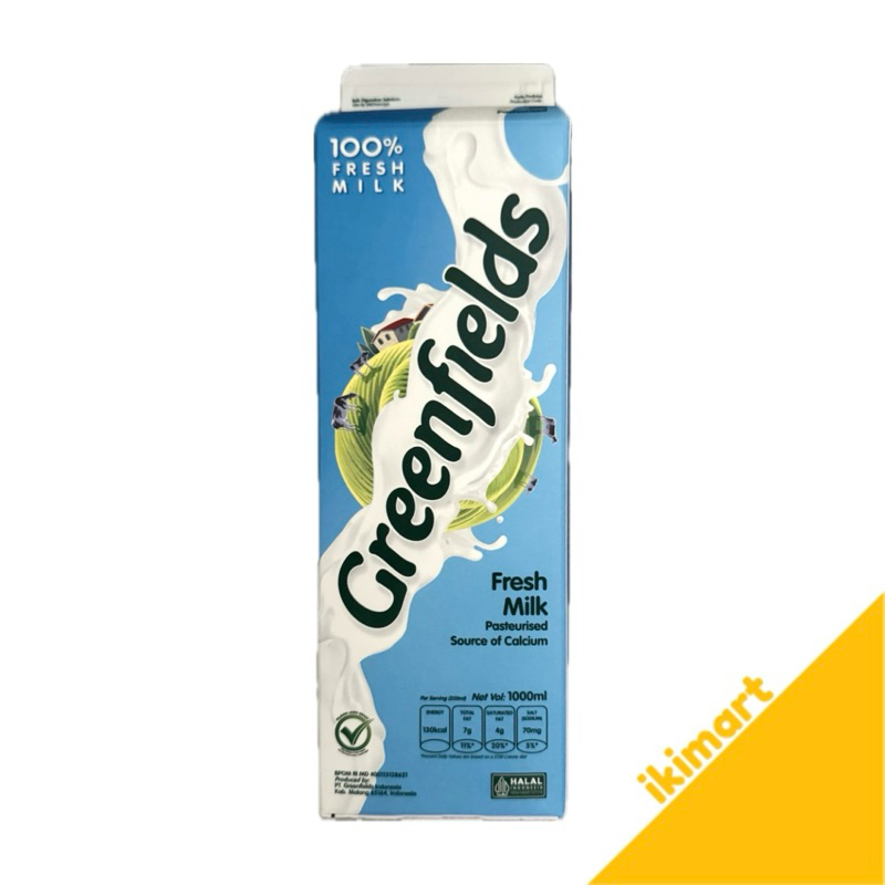 

Greenfields Fresh Milk Pasteurized Kemasan 1 Liter