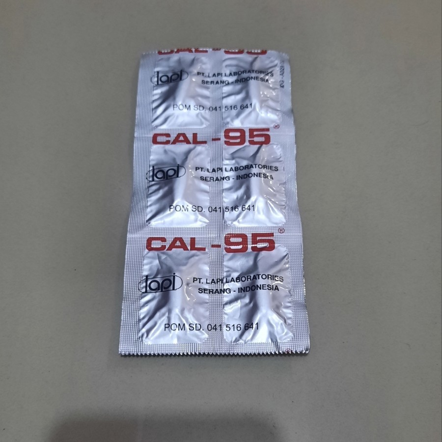 Cal 95 (Calsium tulang) // strip isi 6