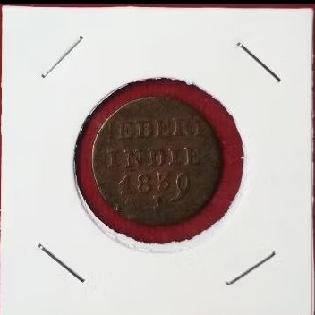 KOIN NEDHER INDHIE 1 CENT 1839 J