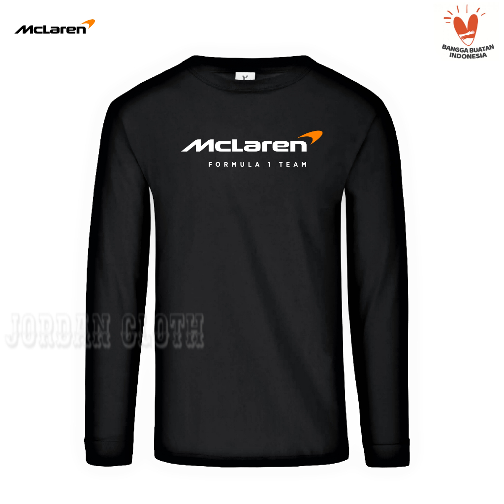 Tshirt Baju Kaos Lengan Panjang McLaren Formula One F1 Team