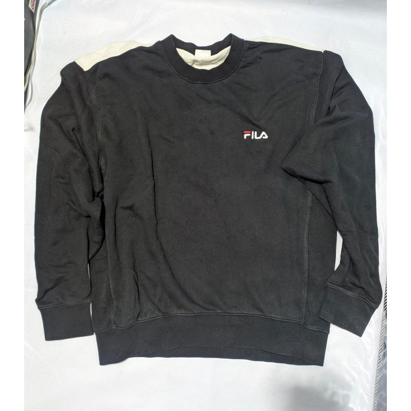 Crewneck FILA Hitam Lengan Panjang