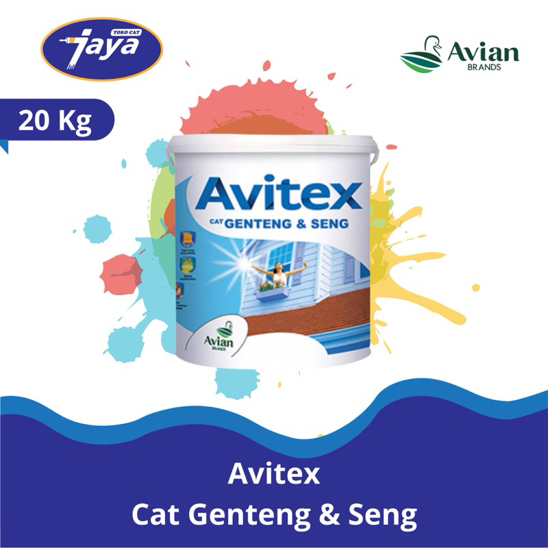 Avitex Cat Genteng & Seng 20kg Original 100%
