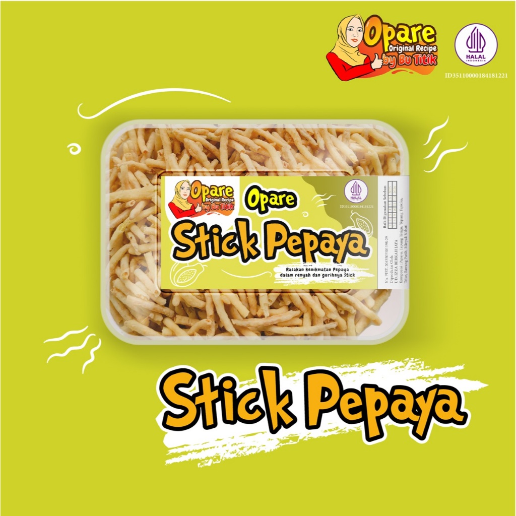 

[100gr] STICK PEPAYA KERIPIK PEPAYA PEDAS DAUN JERUK CAMILAN PEDAS