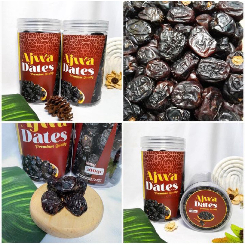 

Kurma Ajwa Kemasan Toples 500gr Premium Quality 100% Original