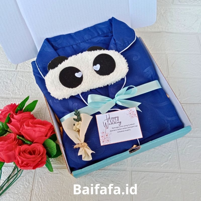 Hampers Piyama Single romantis / Baju tidur cowok cewek/ Hampers Wedding Premium