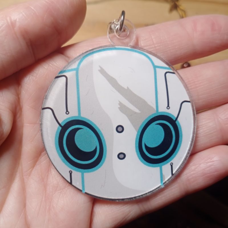 ganci roz the wild robot / keychain gantungan kunci charm roz the wild robot