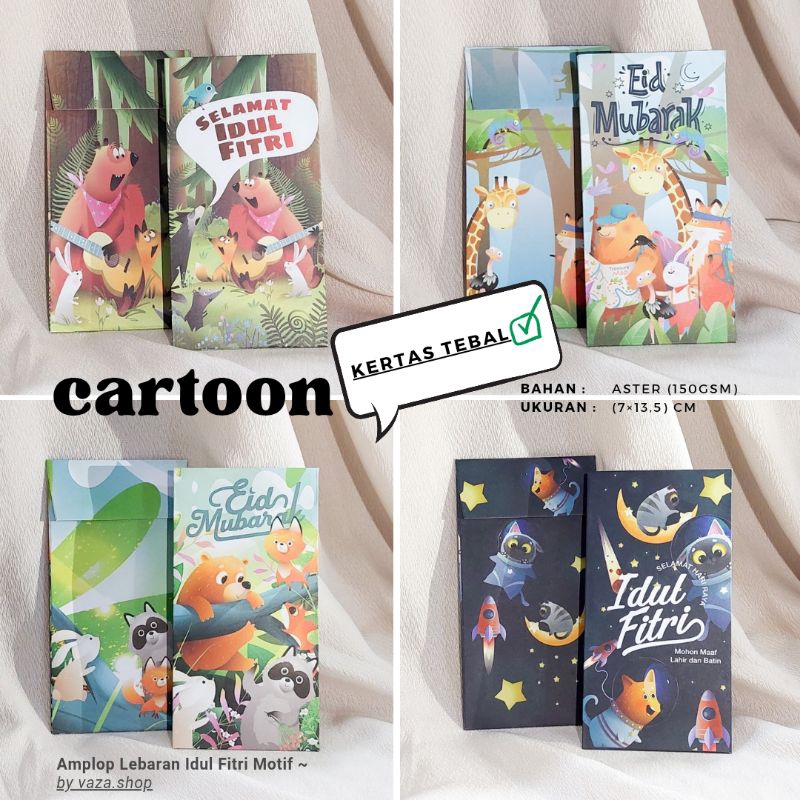 

Amplop Lebaran Idul Fitri Motif Lucu (Isi 10pcs)