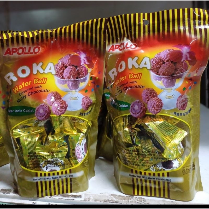 

Roka pollo wafer cokelat