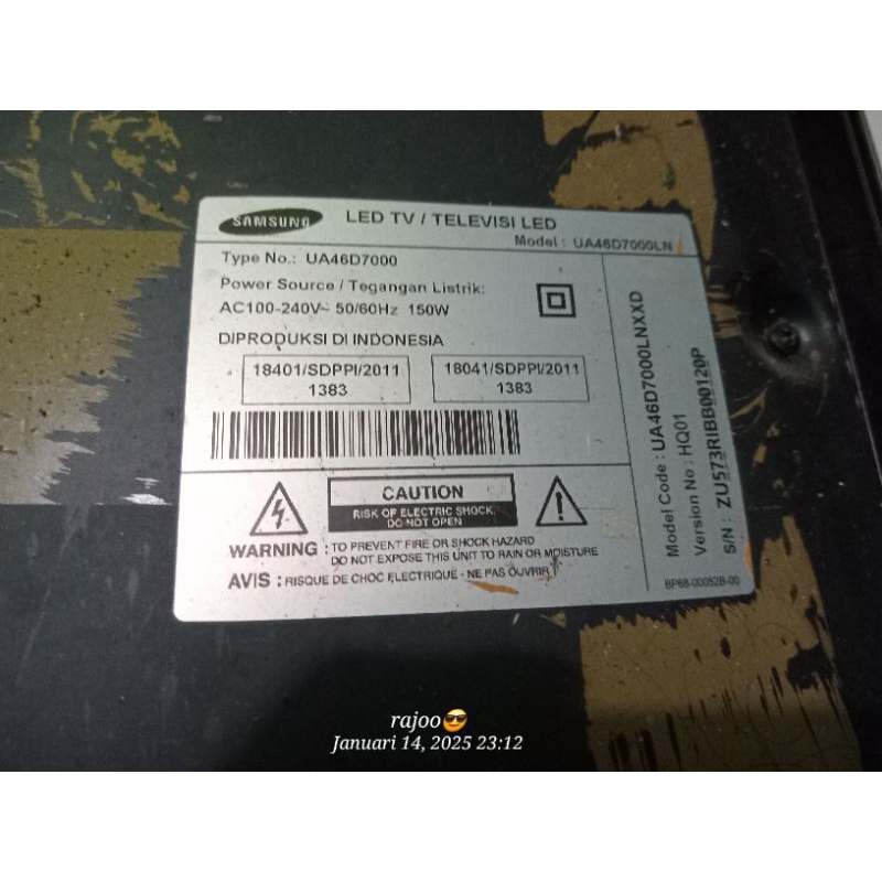 PSU MB SAMSUNG 46D7000