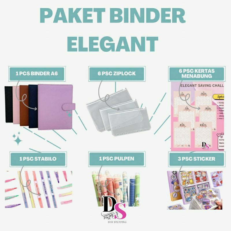 

PAKET LENGKAP BINDER ELEGANT SAVING CHALLENGE