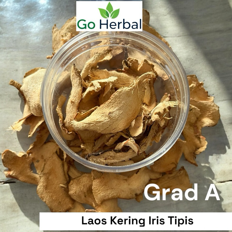 

100gram Lengkuas kering iris tipis / Laos kering rajang tipis 100 gram