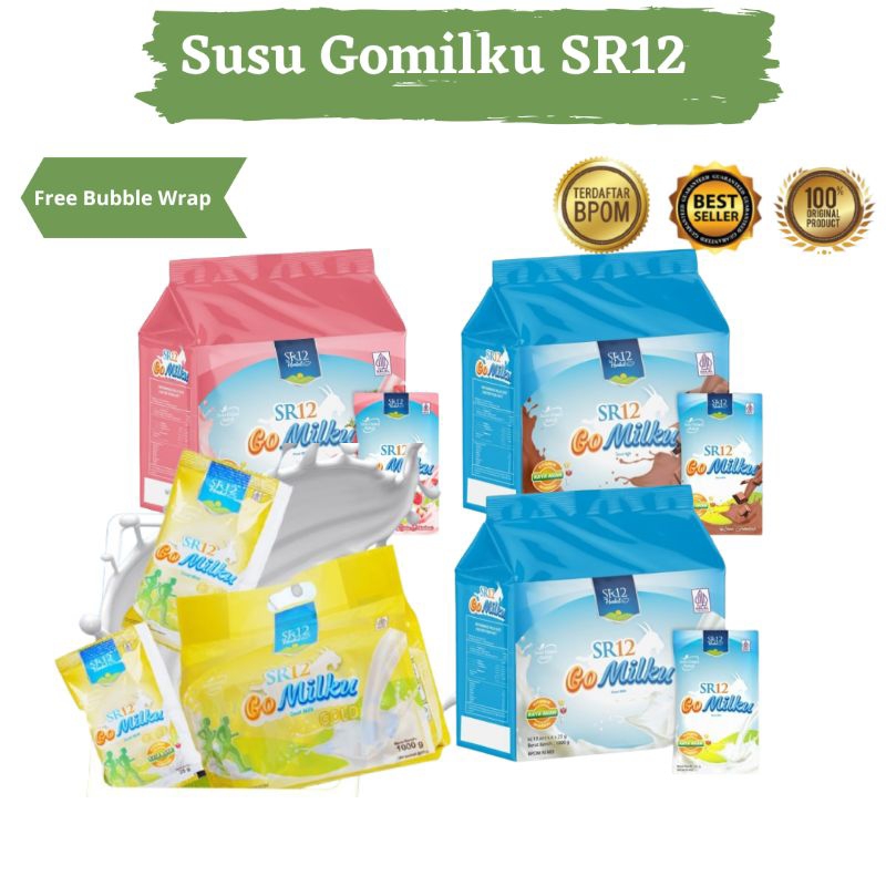 

Gomilku SR12 Kemasan Sachet Susu Bubuk 1000 gram isi 40 Saset Kambing Etawa Menurunkan Kolesterol dan Melancarkan Darah