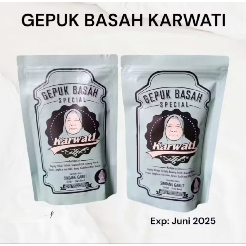 

GEPUK BASAH SPESIAL KARWATIS SINDANG GARUT KEMASAN POUCH 155 gr