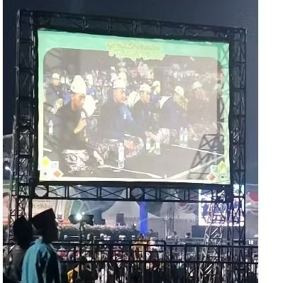 Kain Layar Proyektor / Screen Proyektor Ukuran 4m x 8m Ada Sambungan Bisa Tembak Depan Belakang Mura