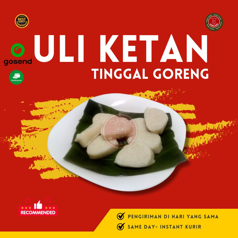 

Uli Ketan Khas Betawi/Ketan Frozen Siap Goreng/Camilan Beku/Camilan Enak