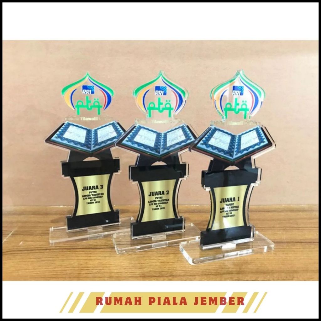 Piala MTQ Plakat Al Quran Piala Lomba Islami Piala Anak