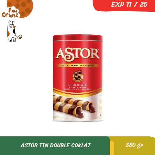 

ASTOR WAFER STICK DOUBLE COKLAT KALENG (330 GR)