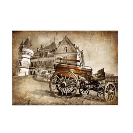 LUKISAN HIASAN DINDING VINTAGE LANDSCAPE (JUMBO SIZE)