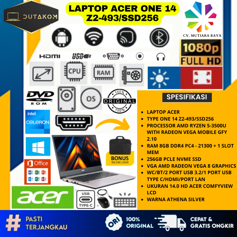 LAPTOP ACER ONE 14 Z2-493/SSD256