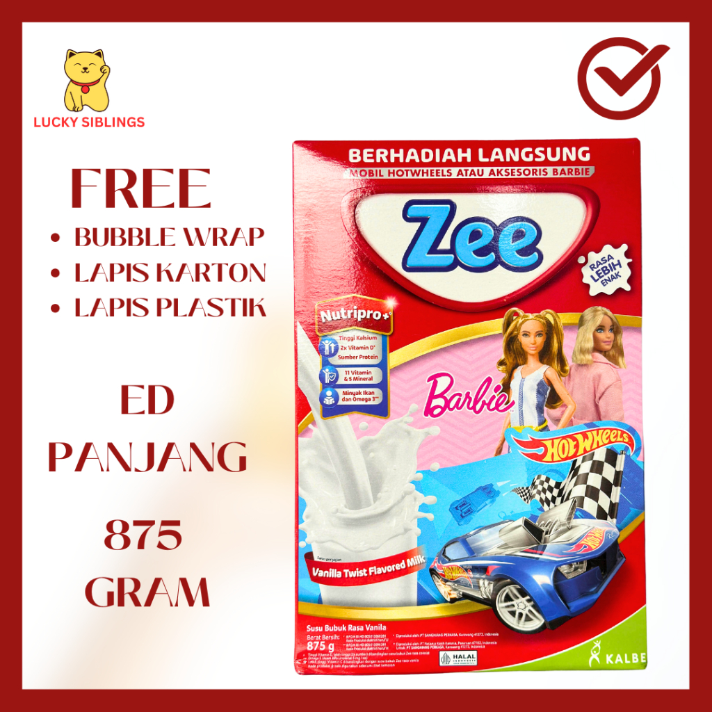 

SUSU ZEE REGULER JUMBO RASA VANILA / COKLAT 875 gr Tumbuh Tinggi Lebih Cepat