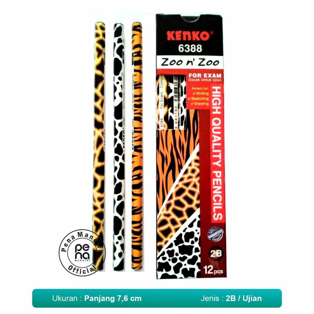 

Pensil 2B ZOO N ZOO KENKO 6388
