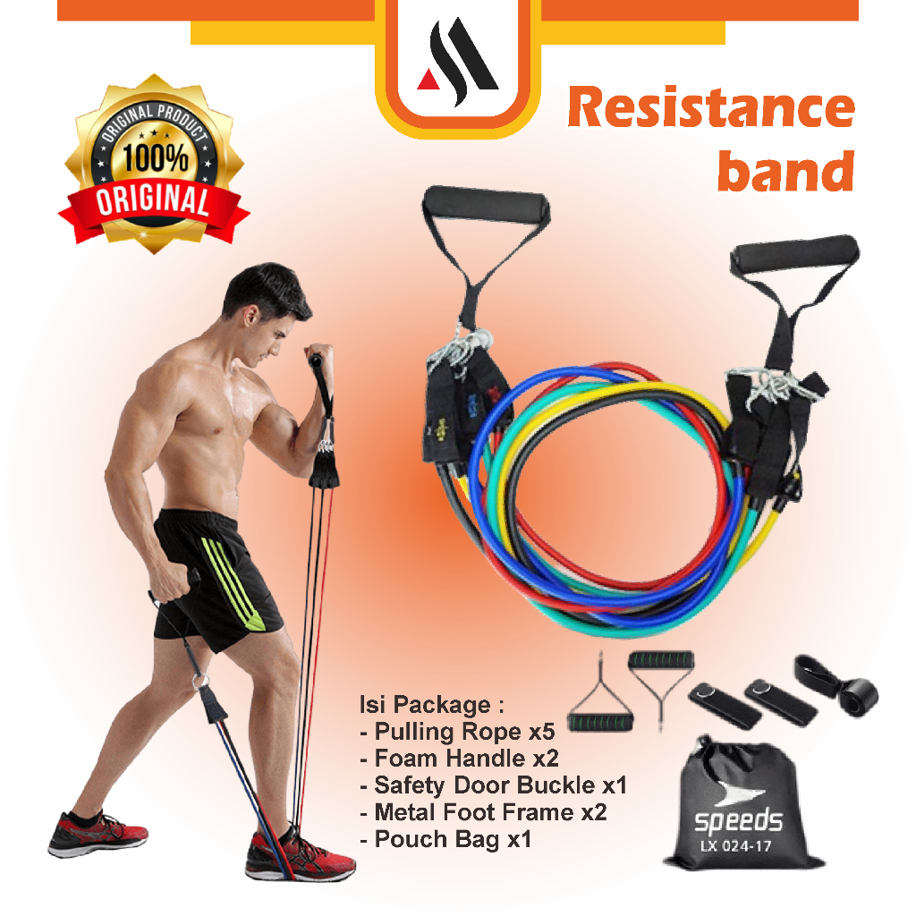 Set Tali Pembantu Fitness Gym Tali Resistance