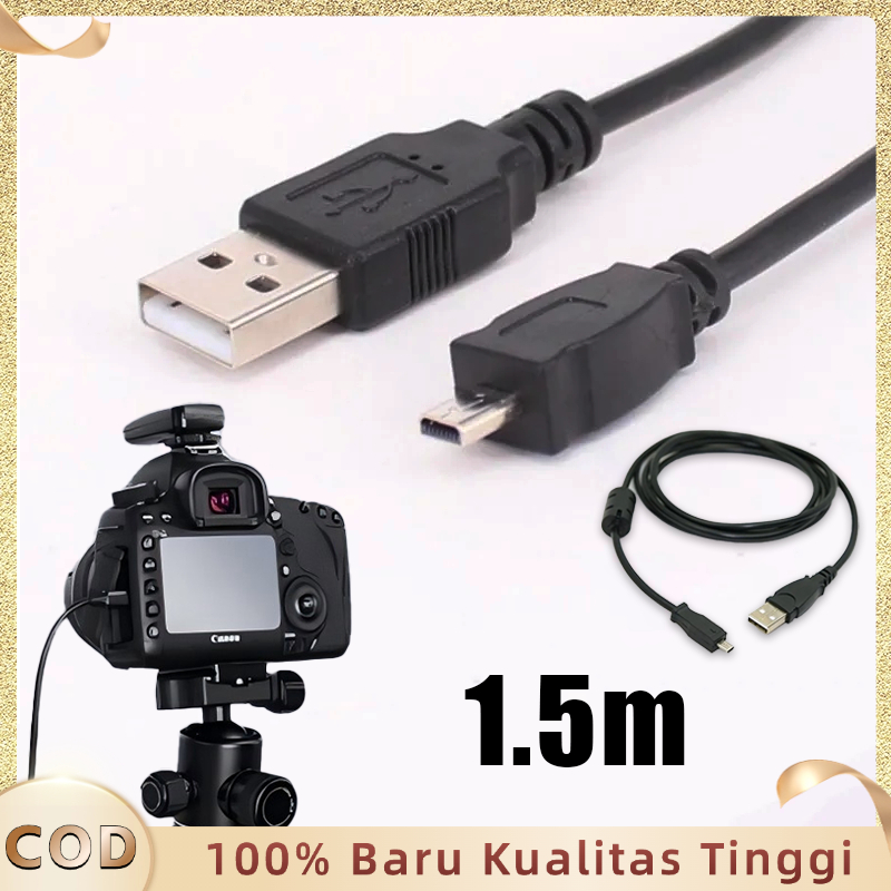 Usb Cable Uc-e6 2.0 Pin For Sony Cybershot & Nikon Coolpix 1.5M Kabel Data