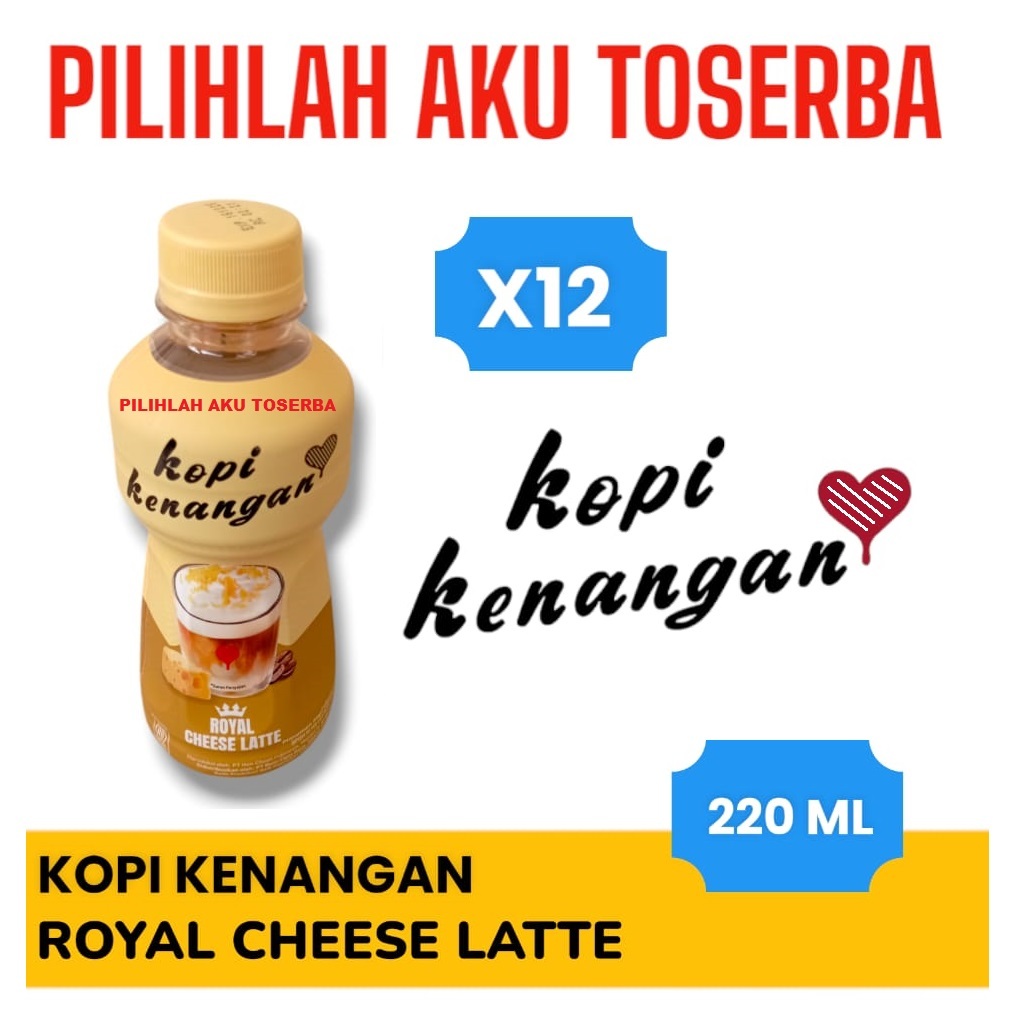 

KOPI KENANGAN ROYAL CHEESE LATTE 220 ml - ( HARGA 12 Botol )